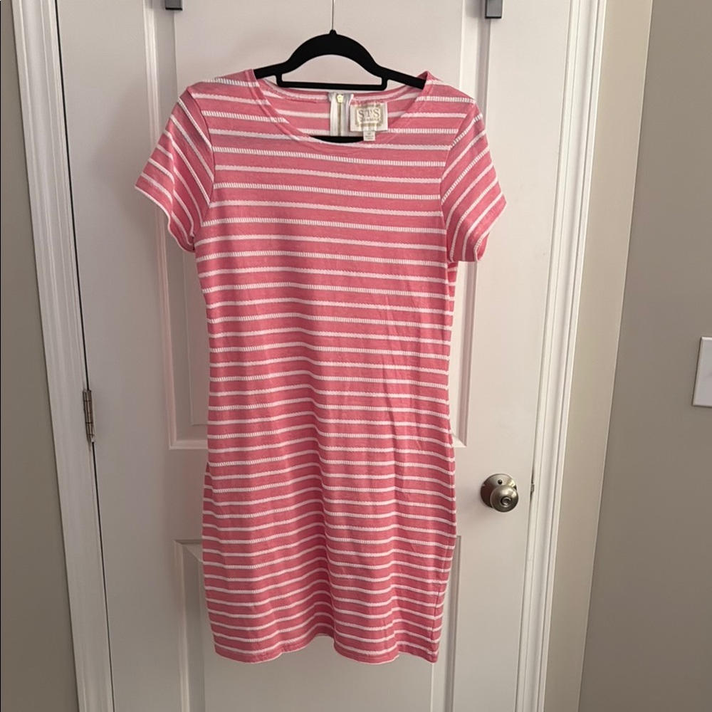 Pink Striped Women's Dress